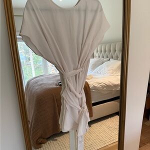 MM Lafleur White Wrapped Top